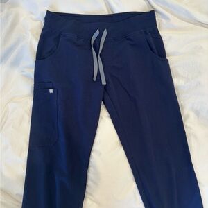 Figs Kade Cargo Scrub Pants Navy Blue Size Small Tall